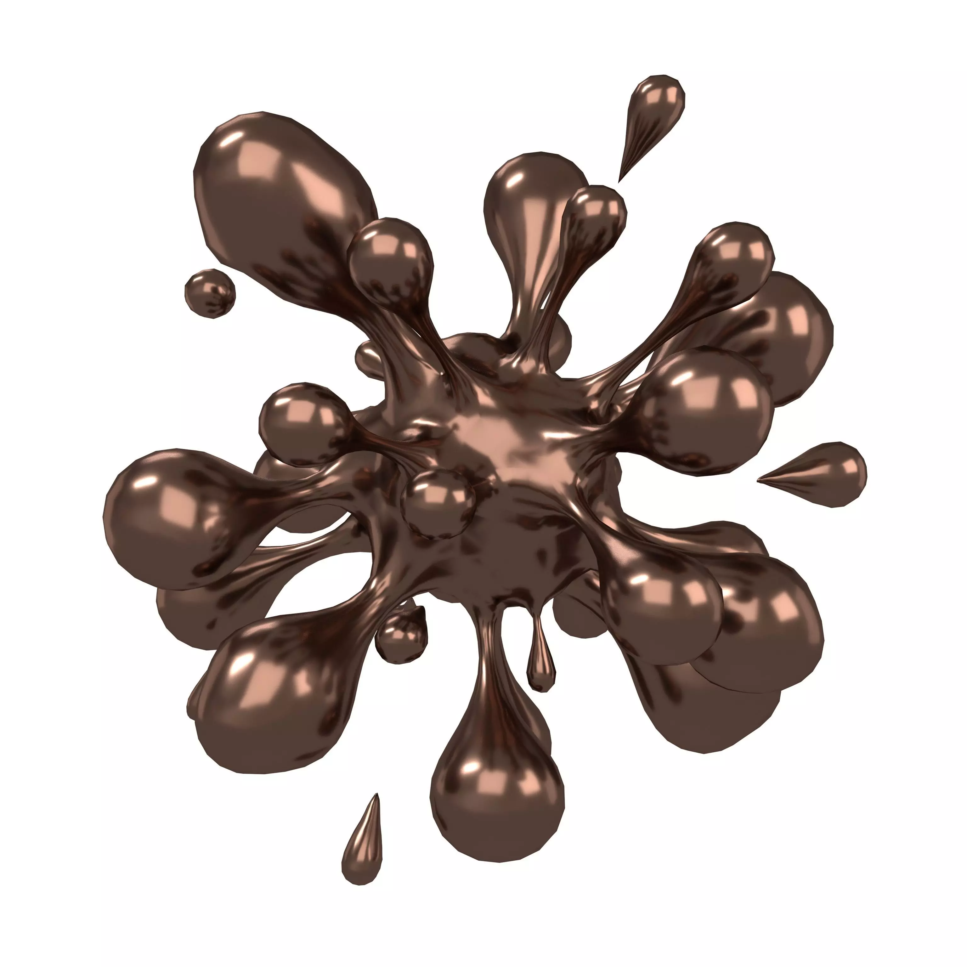 Abstract Explosion Shape v1 004 Low-poly 3D model