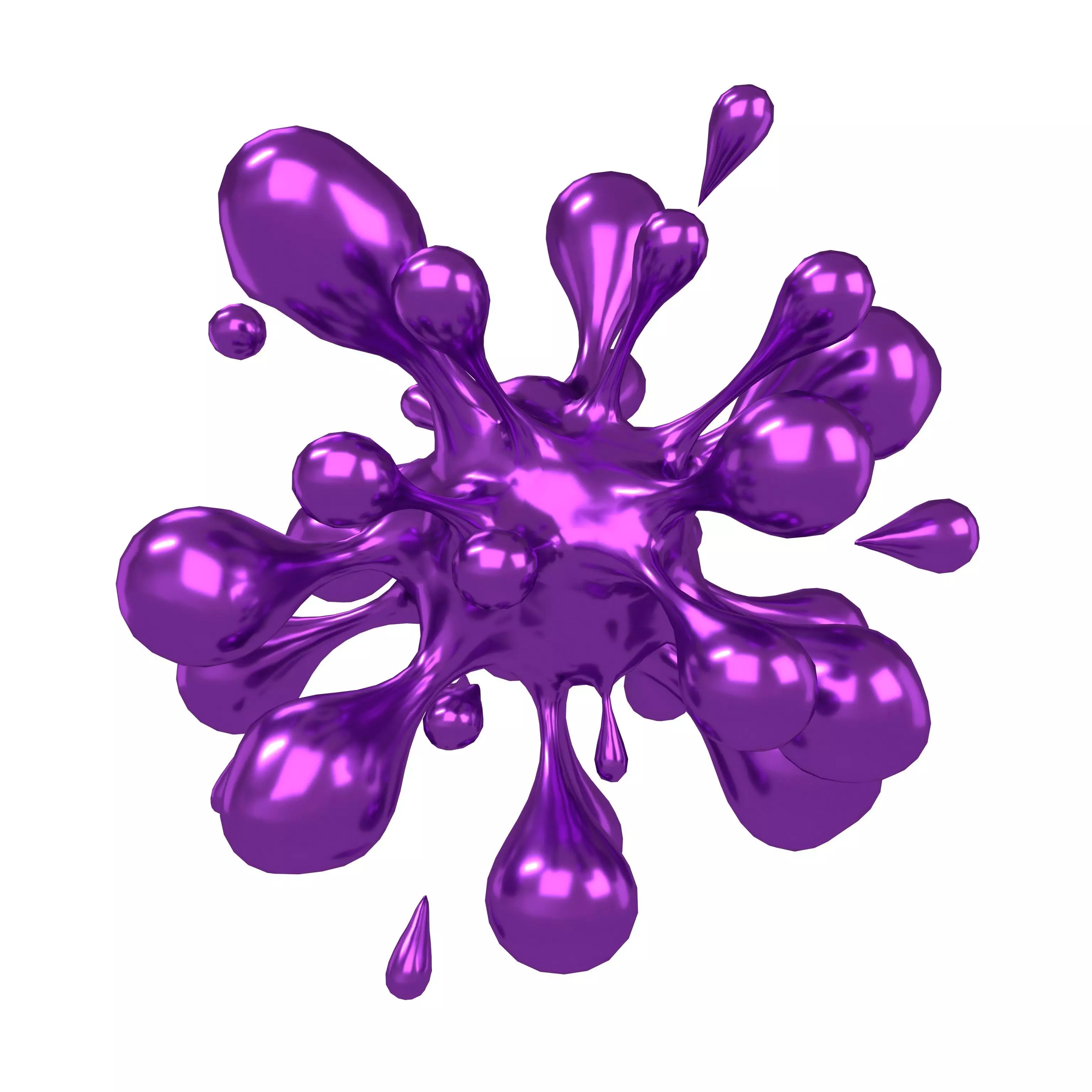Abstract Explosion Shape v1 006 Low-poly 3D model