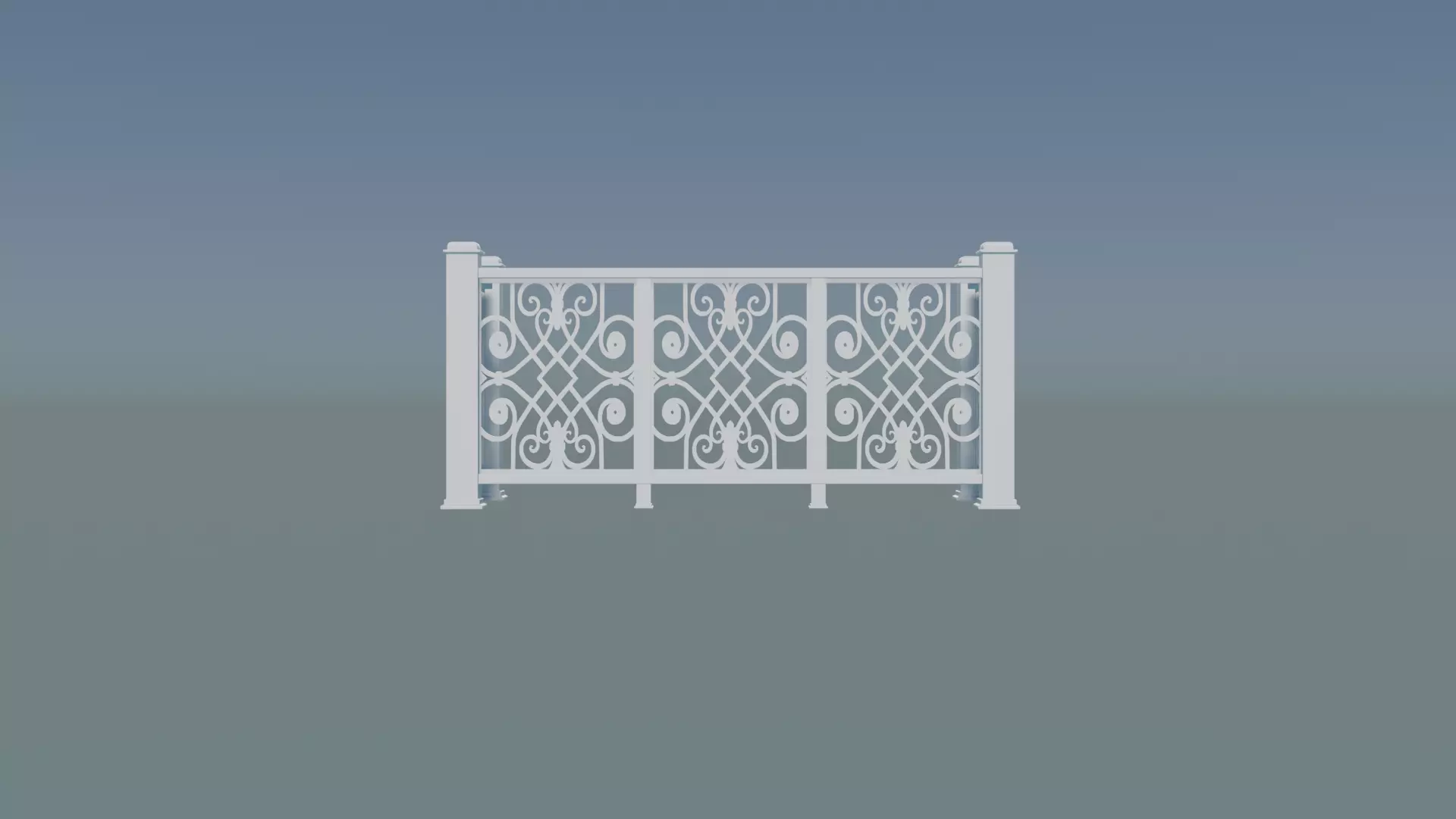 Railing Balcony 3D print model