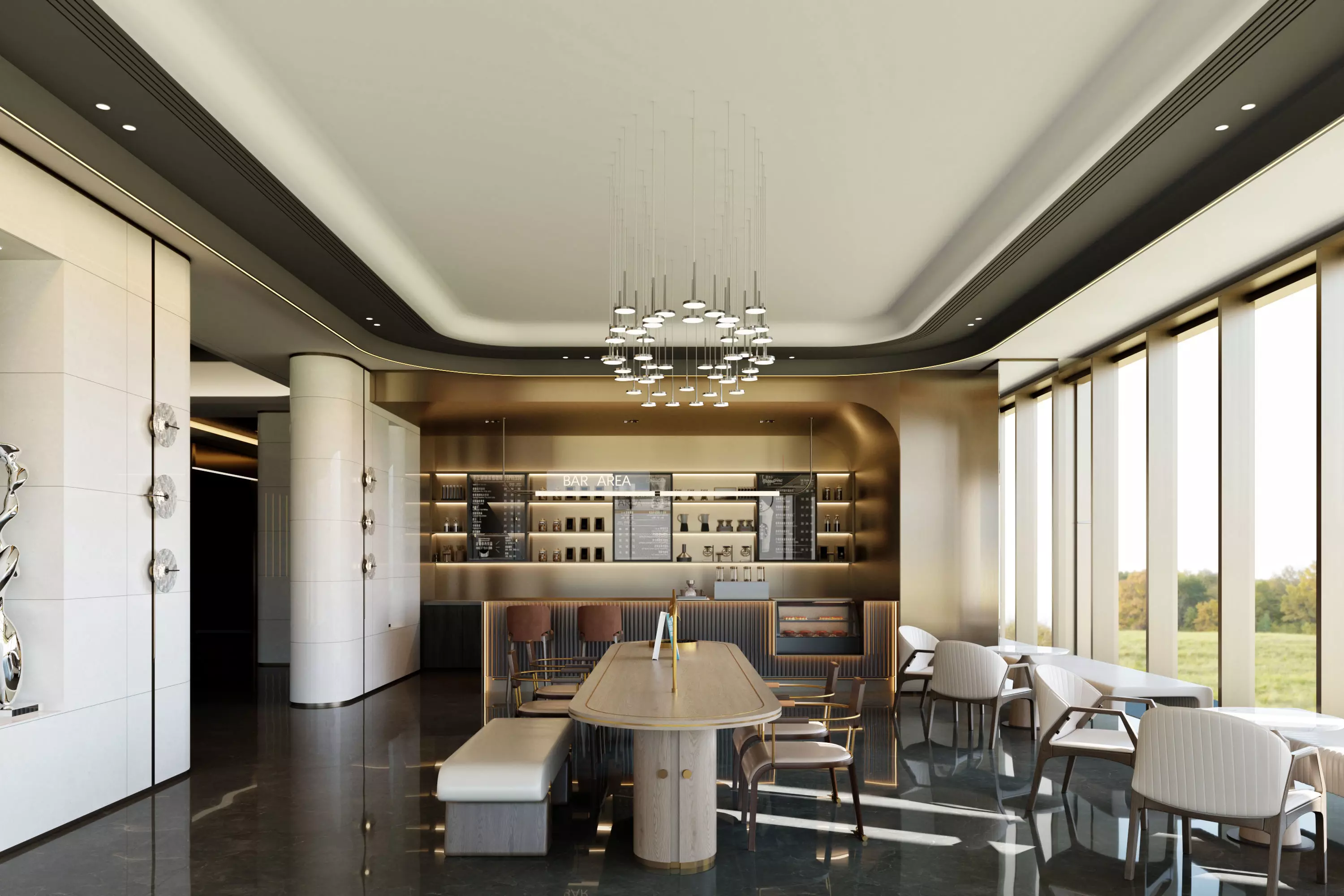 bar area 3D model