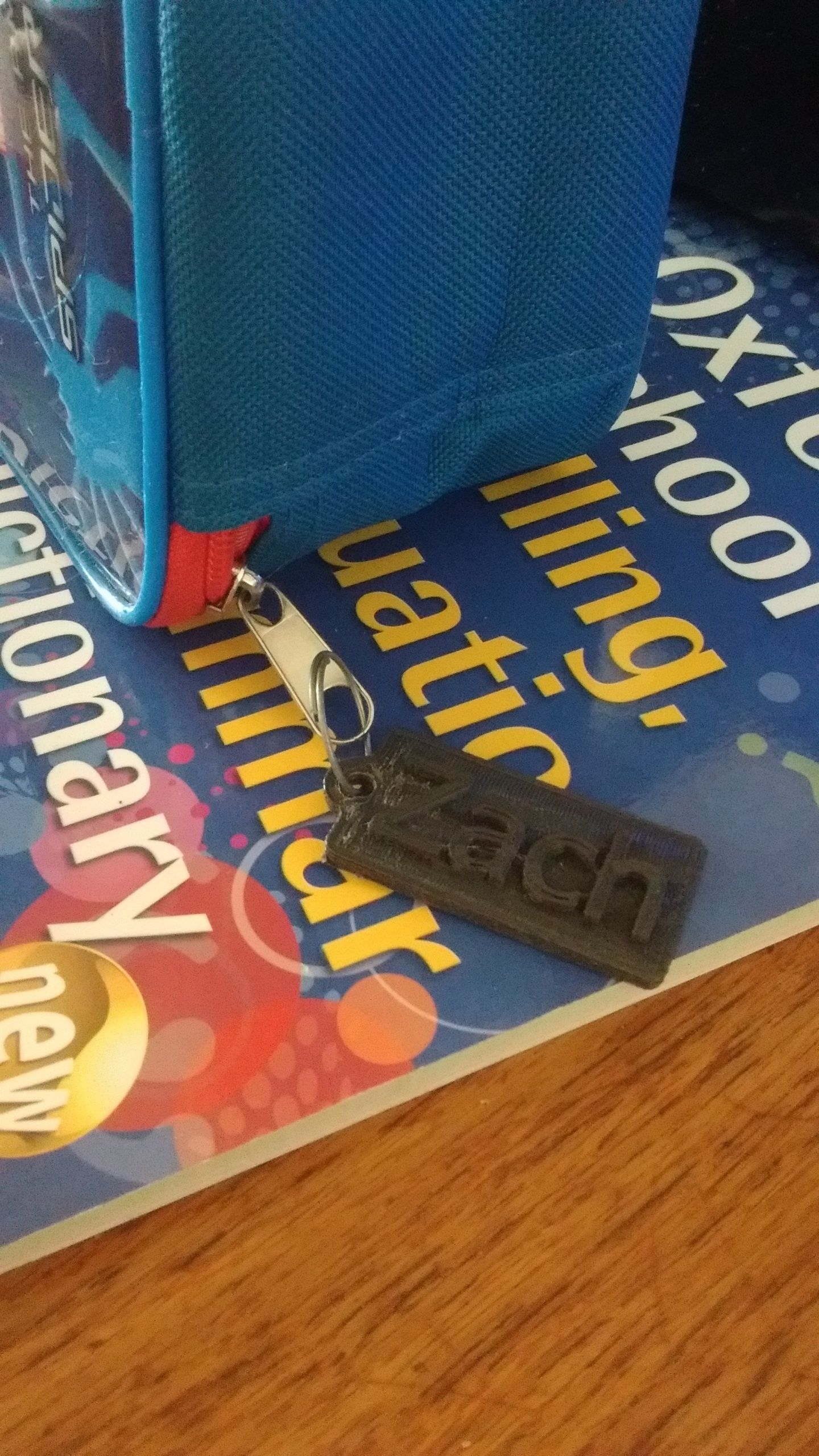 Jacob Name Tag  Key chain Fob Zipper Tag 2x1x02in 50x25x5mm 3D print model_3