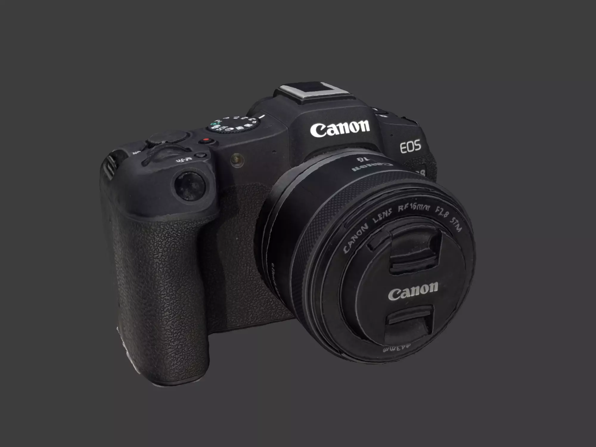 Canon EOS R8 with RF 16mm Free low-poly 3D model