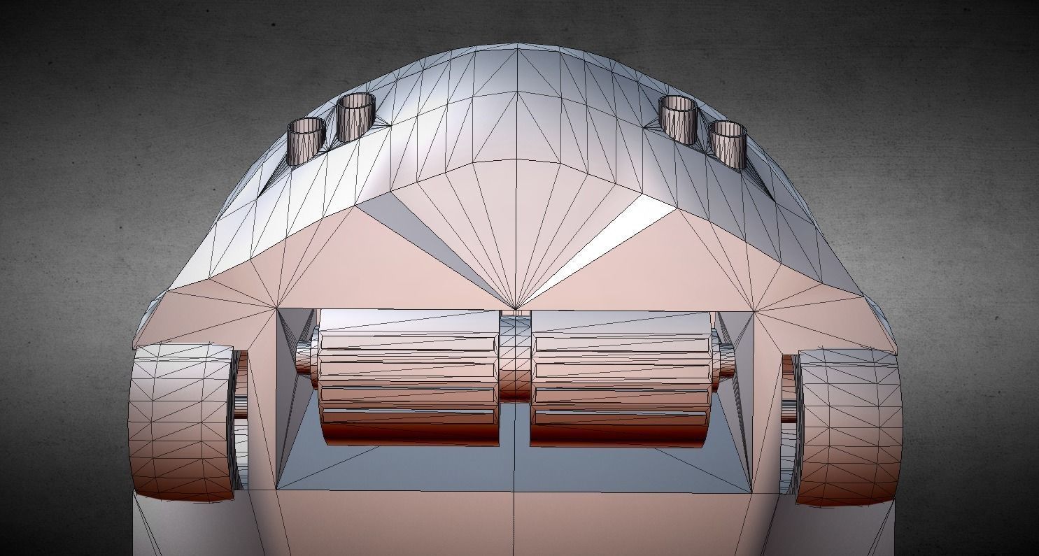 SHC X-04 Free low-poly 3D model_8
