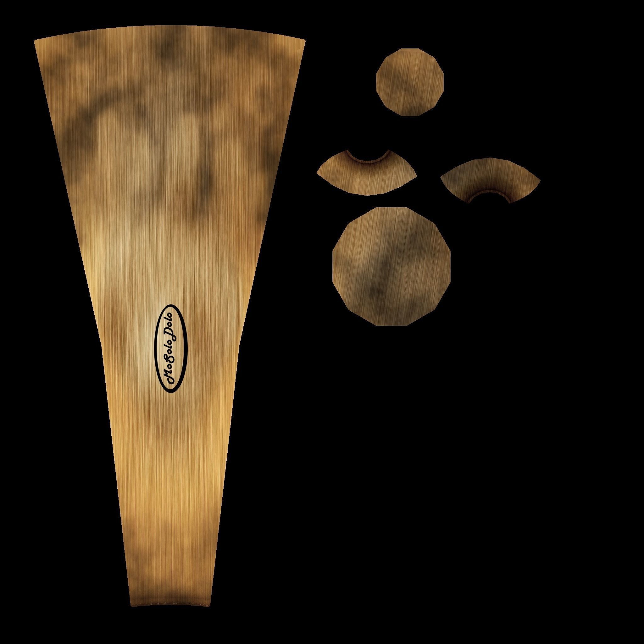 Baseball Bat Low-poly 3D model_2