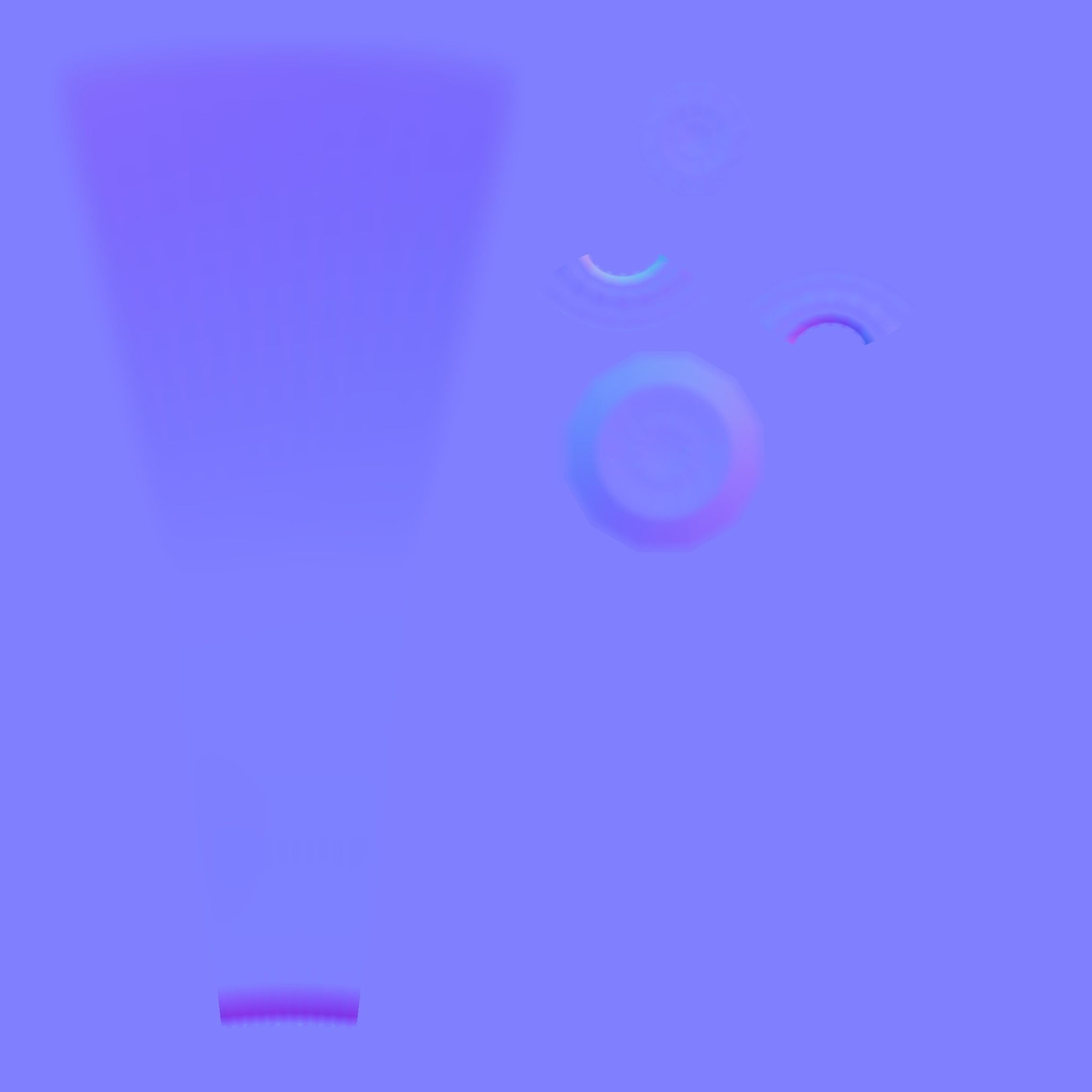 Baseball Bat Low-poly 3D model_3