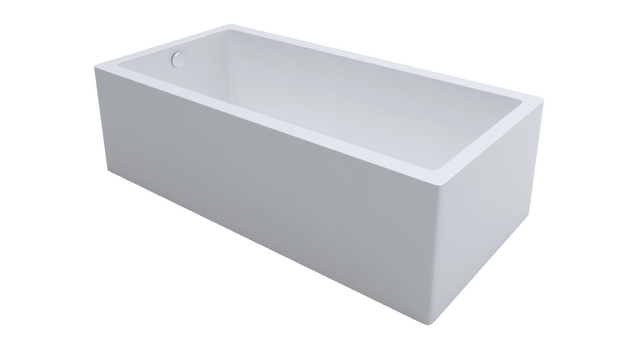 Tub-001 rectangular bath tub 3D model_1