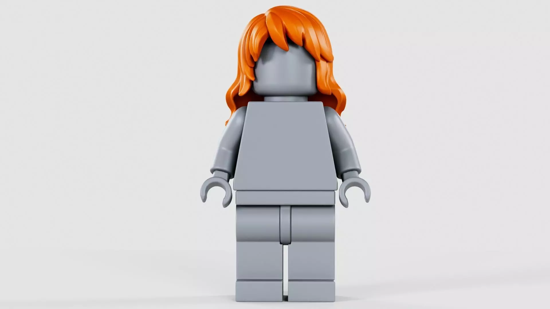 Minifigure Long Wavy Hair Nami 3D model
