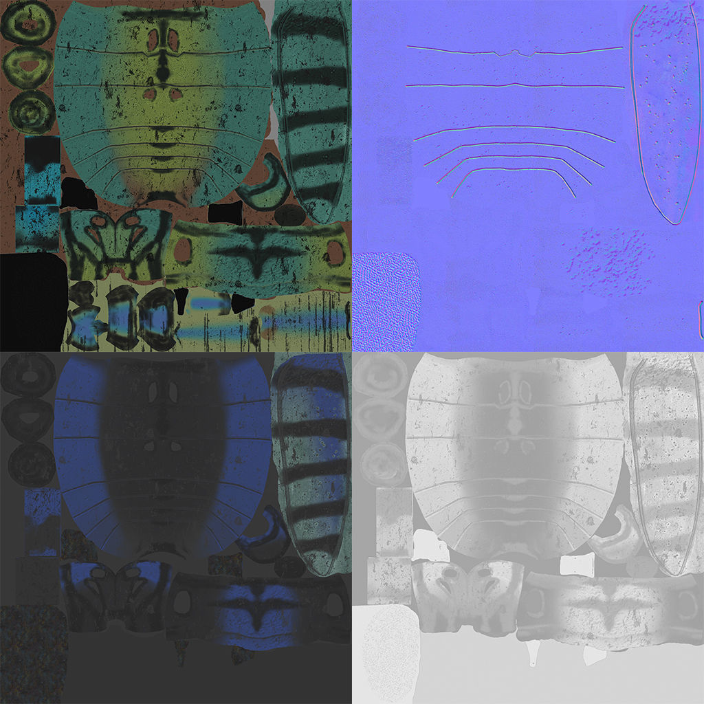 Anoplophora medembachi Low-poly 3D model_20