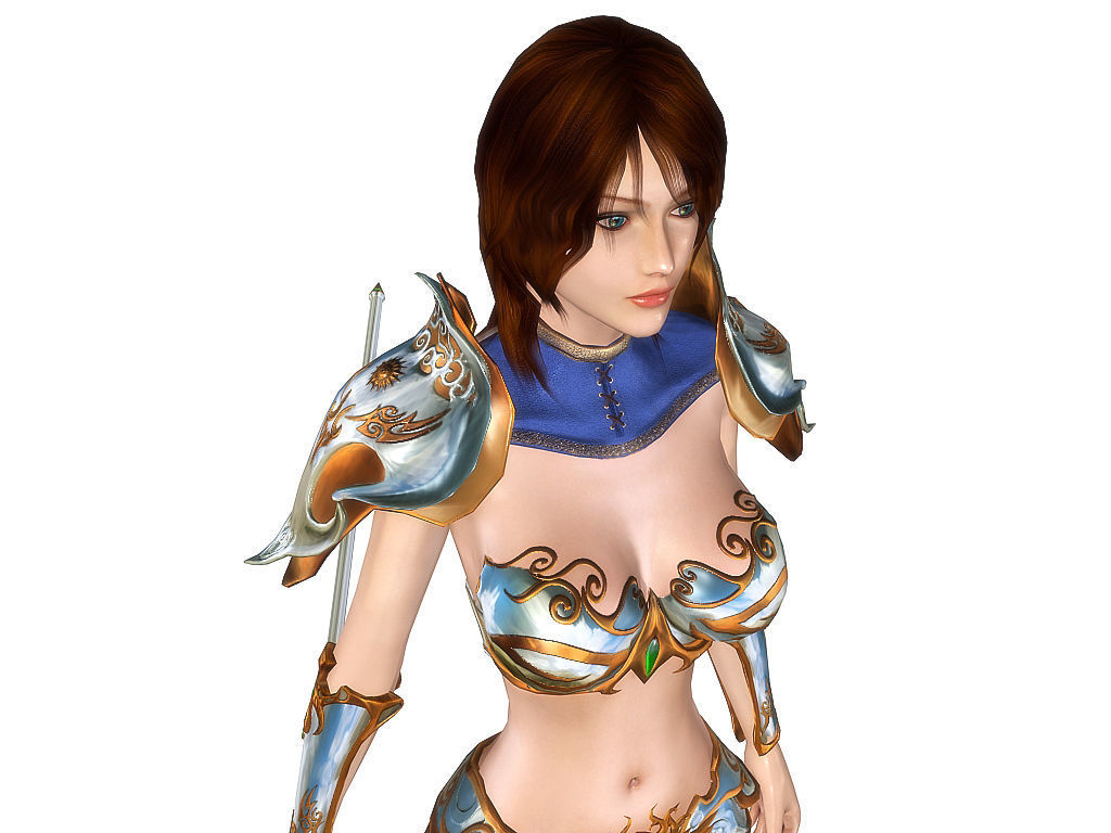 3Dfoin - Royal Sorceress  Low-poly 3D model_13
