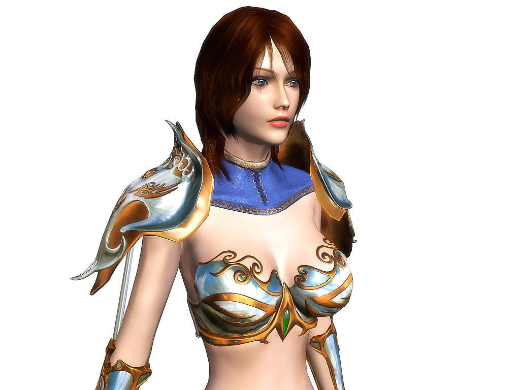 3Dfoin - Royal Sorceress  Low-poly 3D model_12