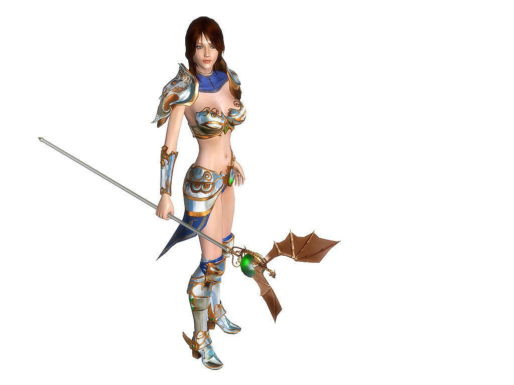 3Dfoin - Royal Sorceress  Low-poly 3D model_7