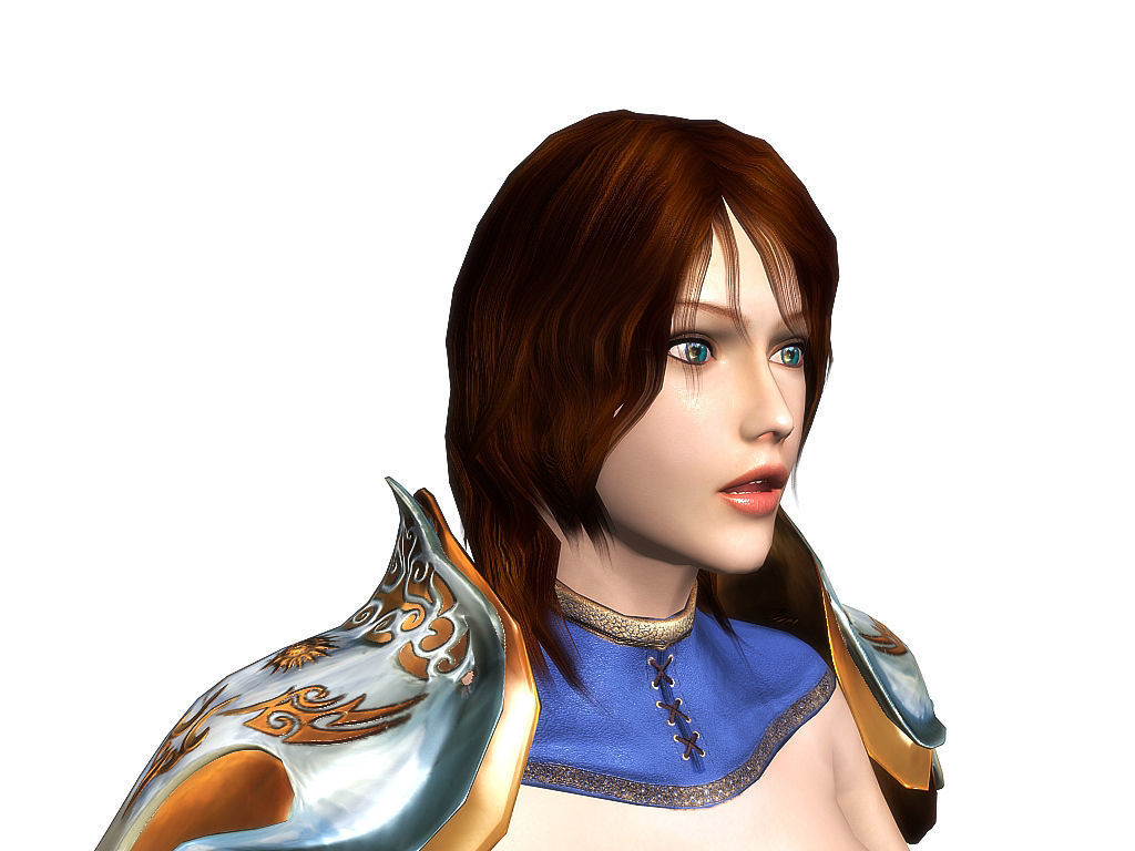 3Dfoin - Royal Sorceress  Low-poly 3D model_17
