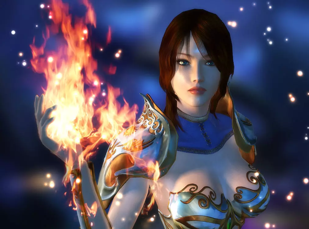 3Dfoin - Royal Sorceress  Low-poly 3D model_0