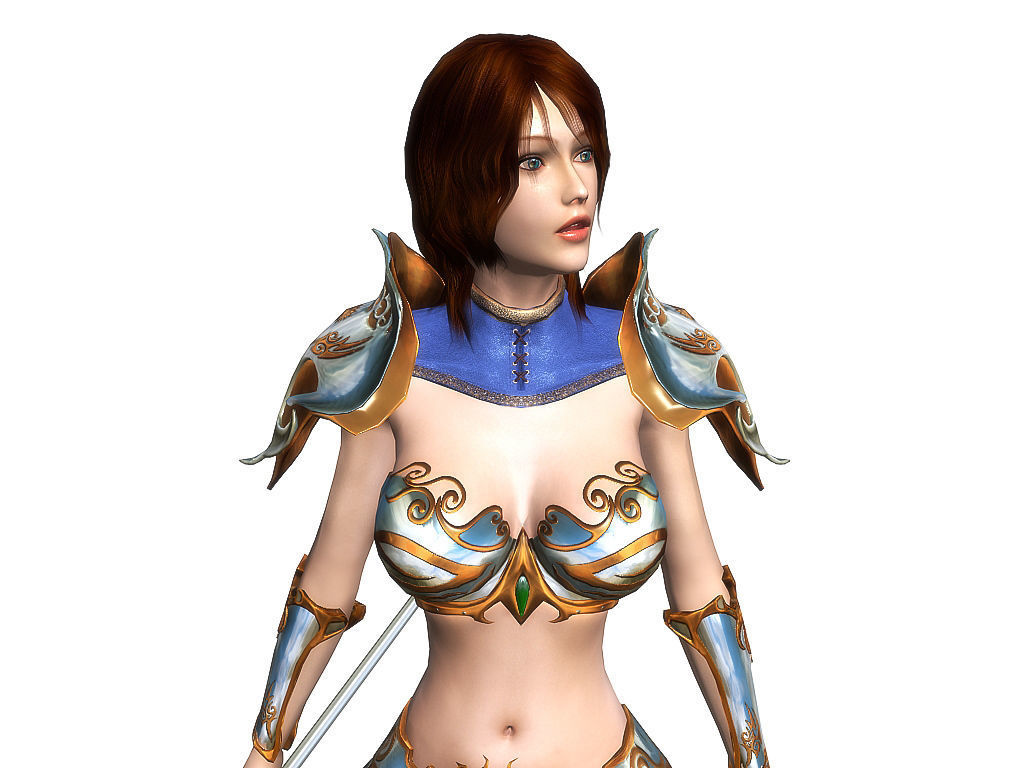 3Dfoin - Royal Sorceress  Low-poly 3D model_14