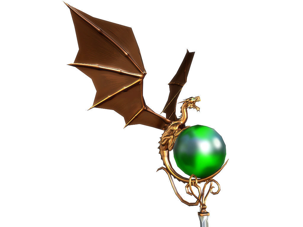 3Dfoin - Royal Sorceress  Low-poly 3D model_18