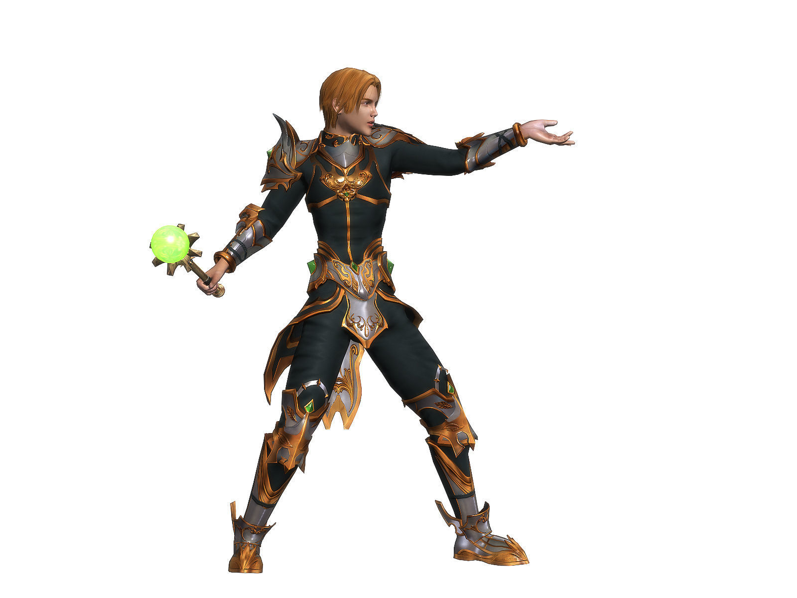 3Dfoin - Royal Wizard Low-poly 3D model_12