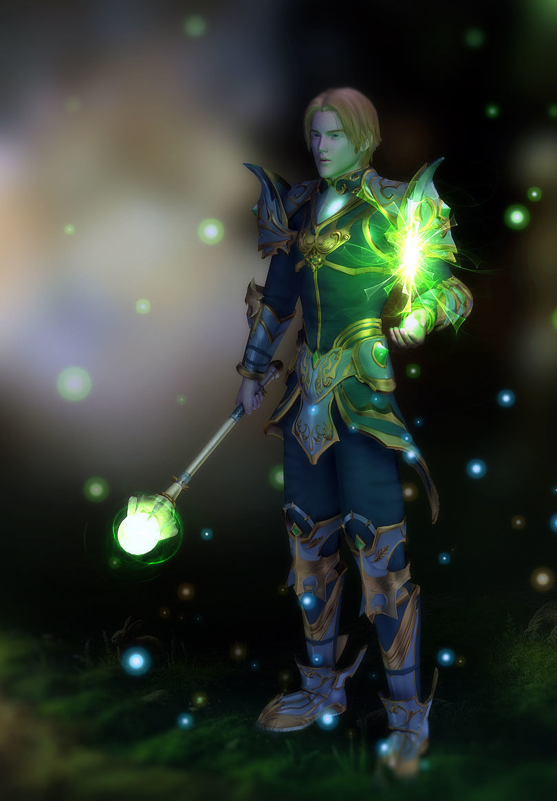 3Dfoin - Royal Wizard Low-poly 3D model_2