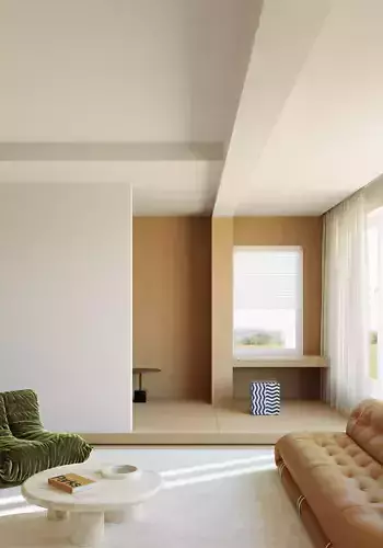 living room 3D model 4