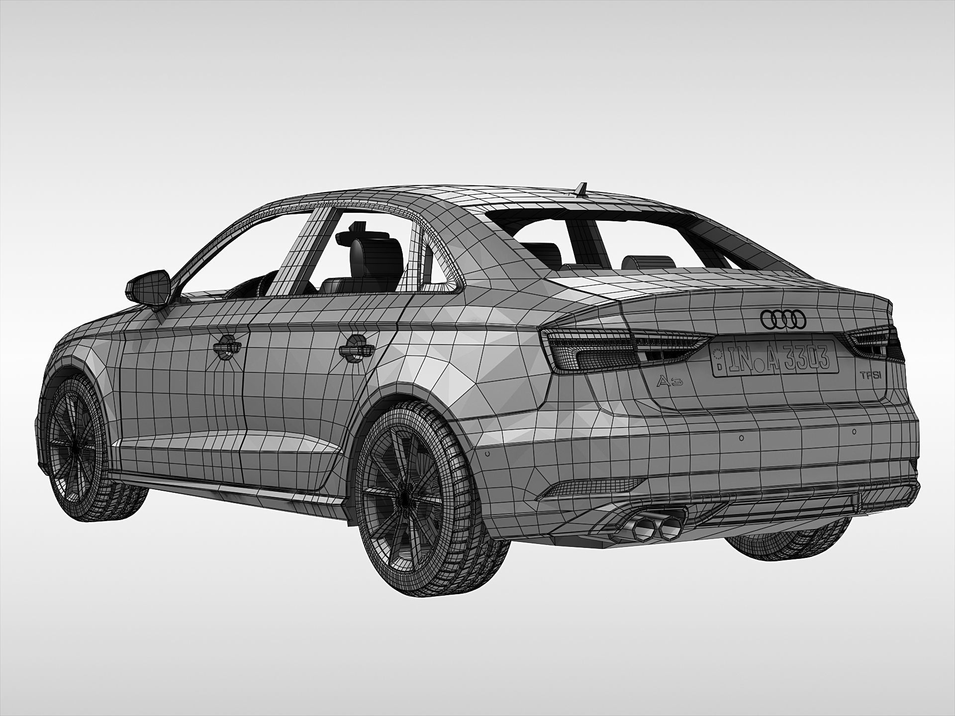 Audi A3 Sedan 2017 3D model_10