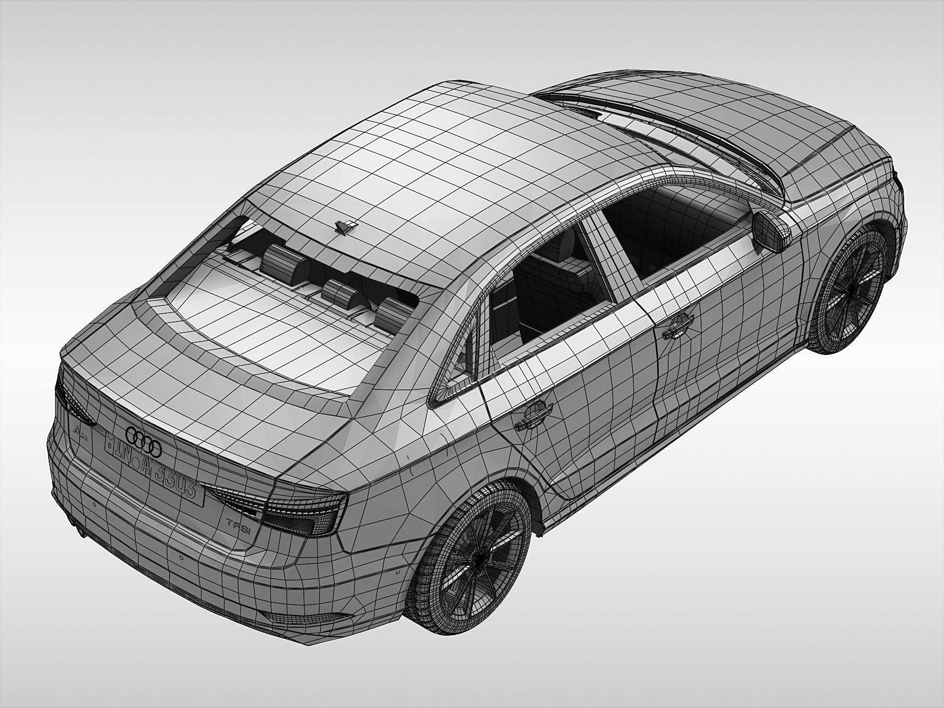 Audi A3 Sedan 2017 3D model_11