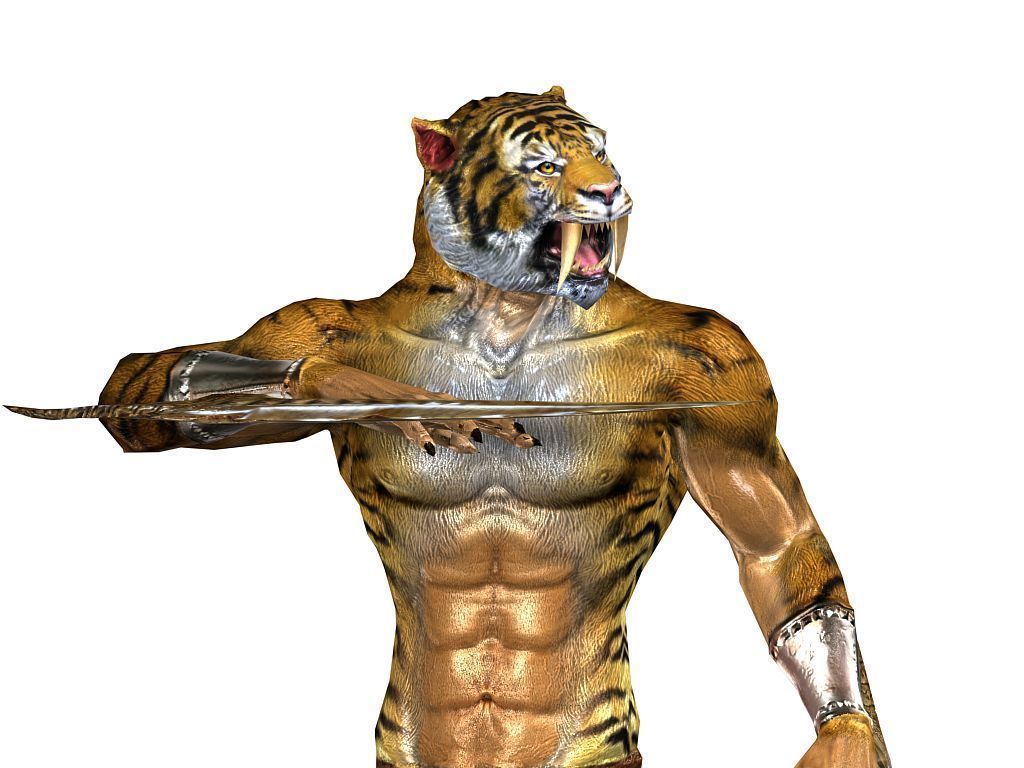 3Dfoin - Sabertoth Low-poly 3D model_8