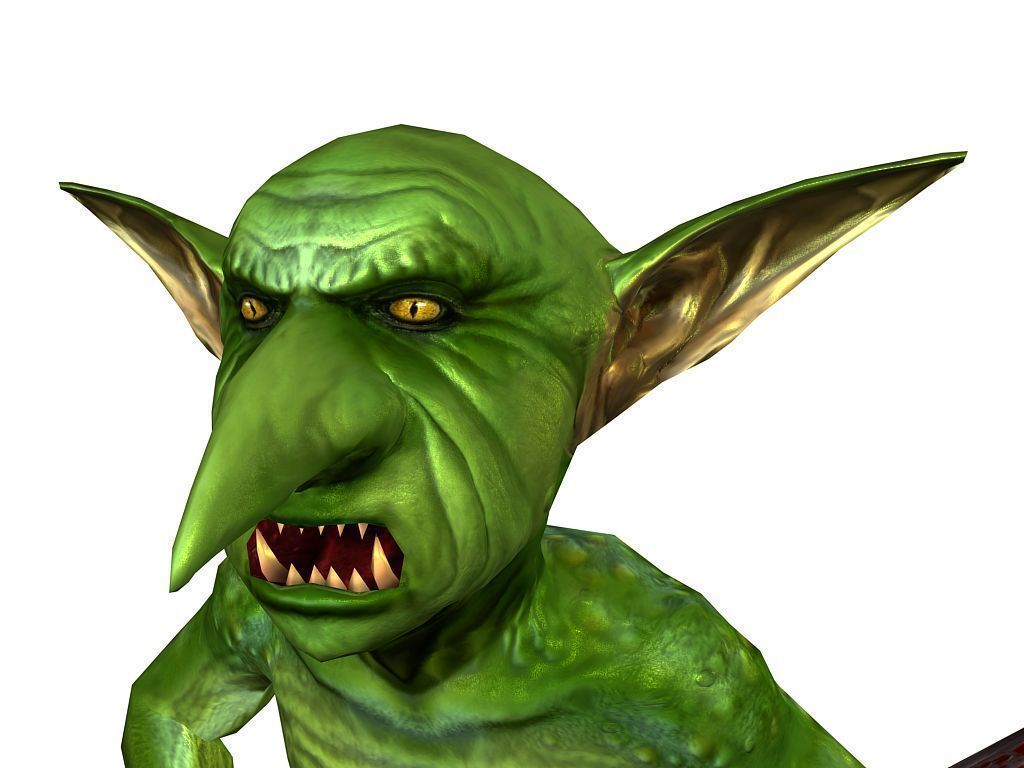 3Dfoin - Short Goblin Low-poly 3D model_14