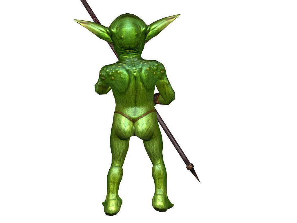 3Dfoin - Short Goblin Low-poly 3D model_7