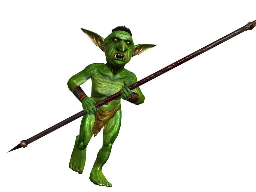 3Dfoin - Short Goblin Low-poly 3D model_8