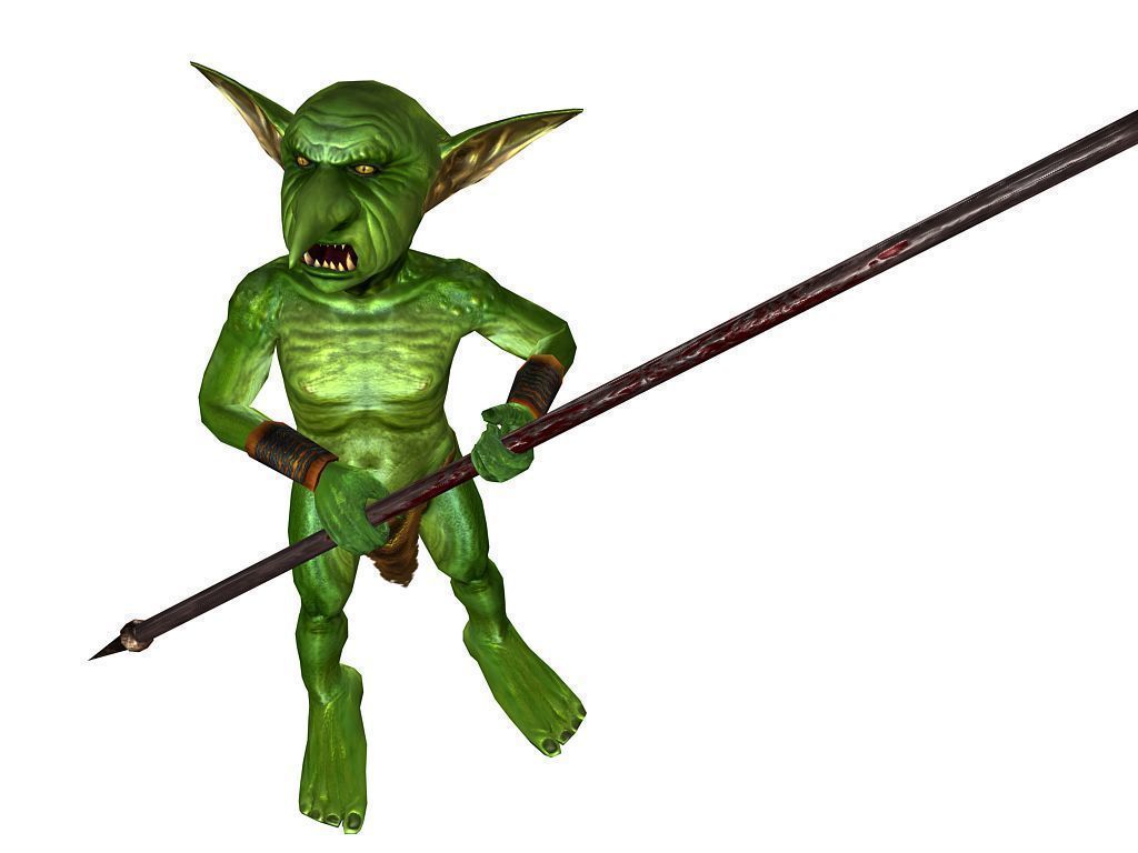 3Dfoin - Short Goblin Low-poly 3D model_12