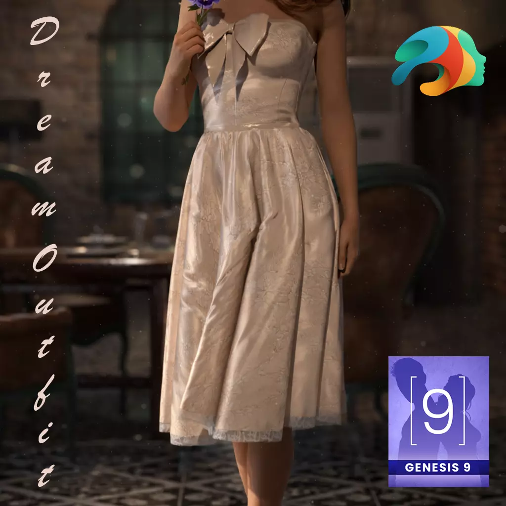 Dream Outfit for Genesis 9 Female 3D model