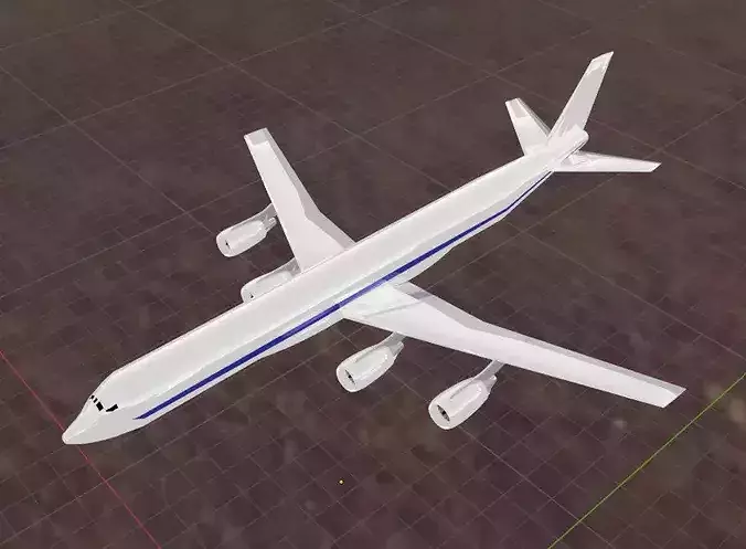 DC-8-71 Style Modernized Quad Jetliner - Custom Plane