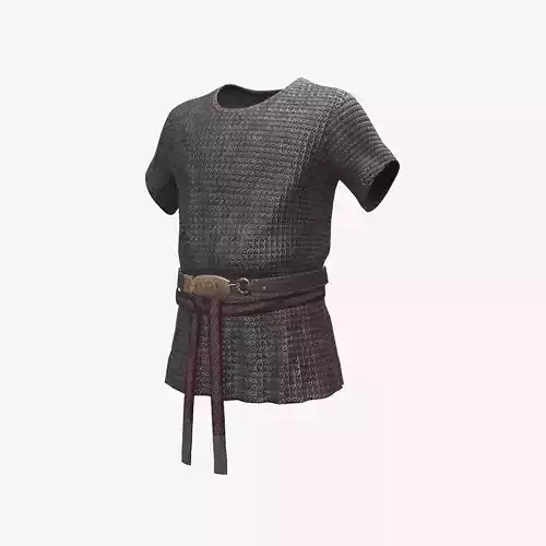 Ancient Armor ChainMail 3D Model Game Ready PBR Low Poly