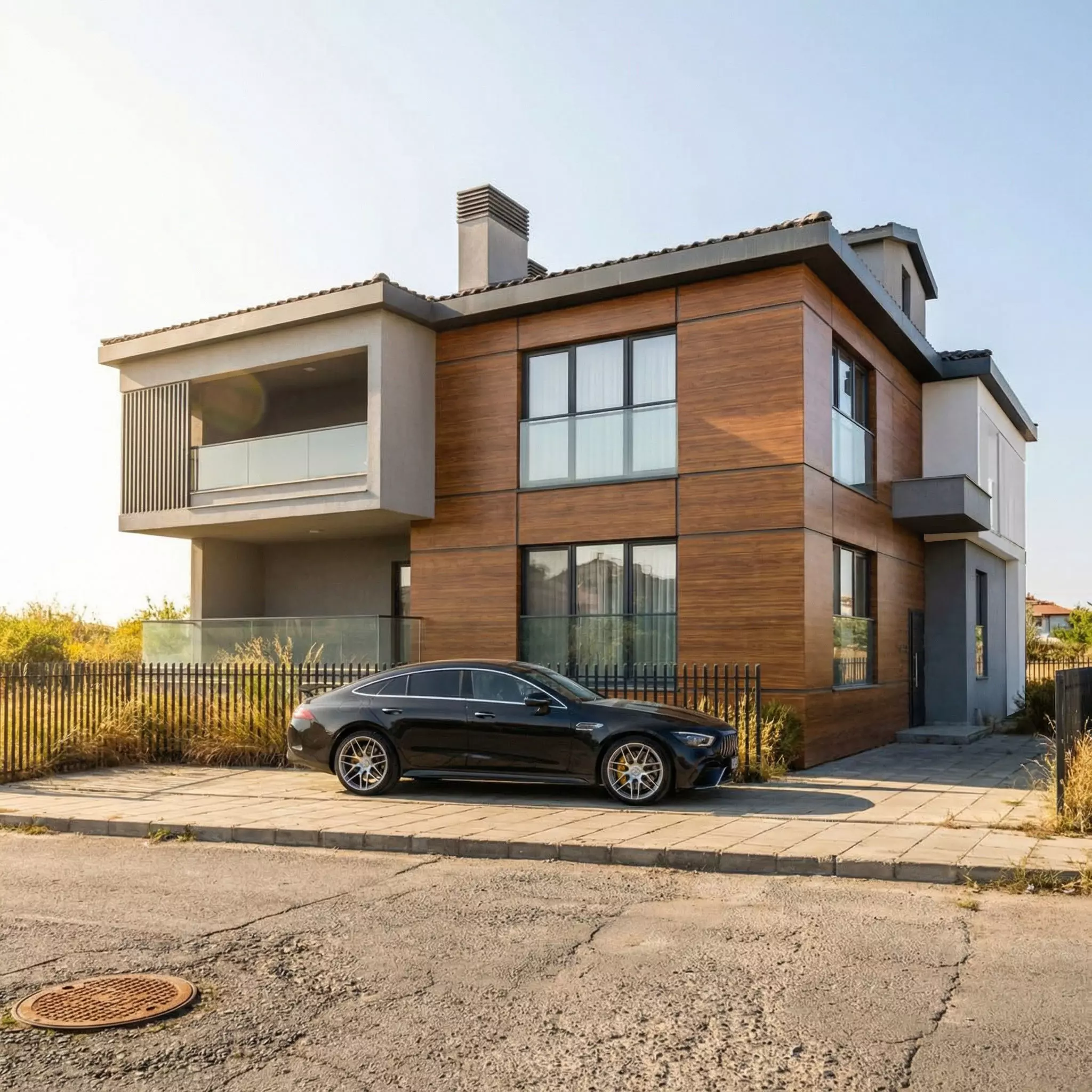 Realistic rendering with artifical intelligence Low-poly 3D model