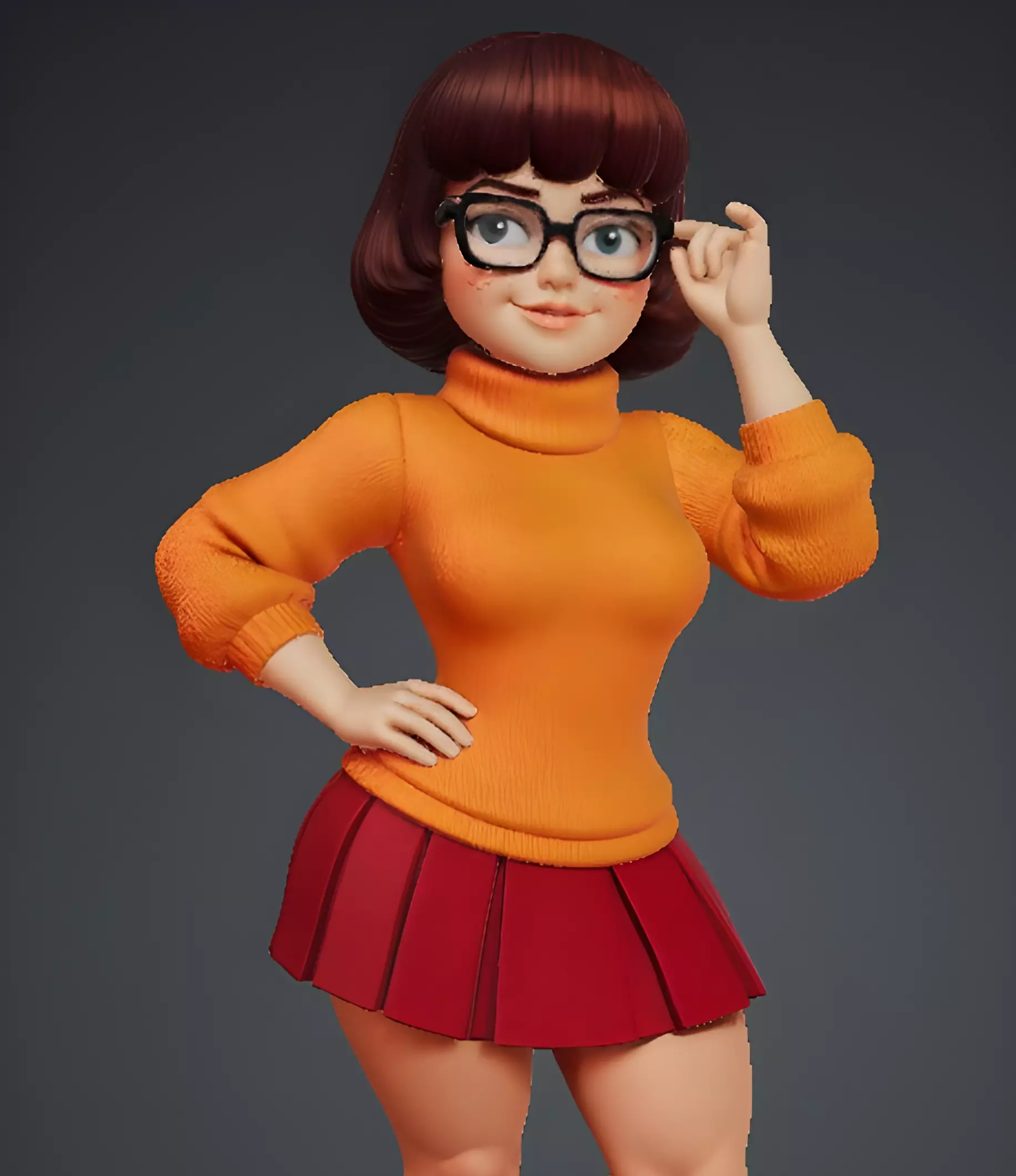 Velma scooby doo posing 3D print model