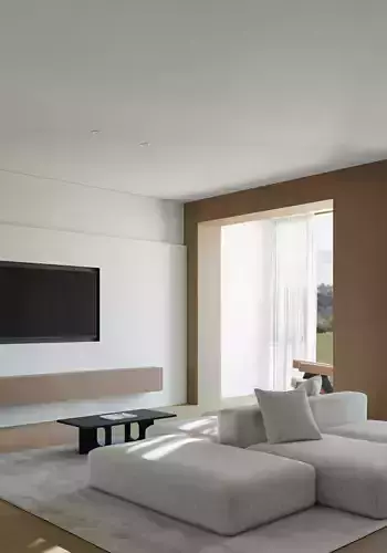 living room 3D model 5