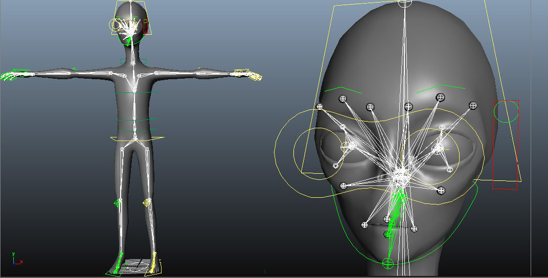 Realistic Alien 4 Grey Low-poly 3D model_9