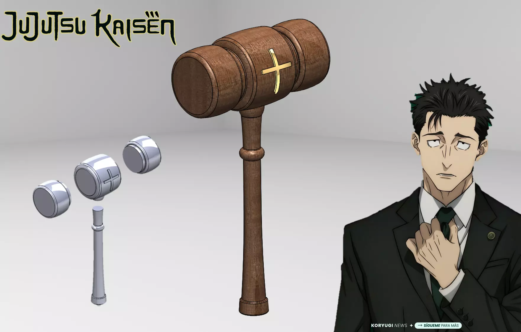 Modelo 3D de un mazo de Higuruma de JJK Free 3D model