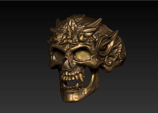 skull goblin 3D print model_2