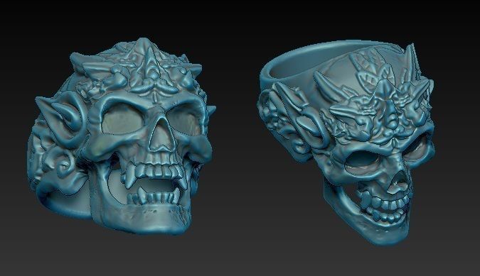 skull goblin 3D print model_4