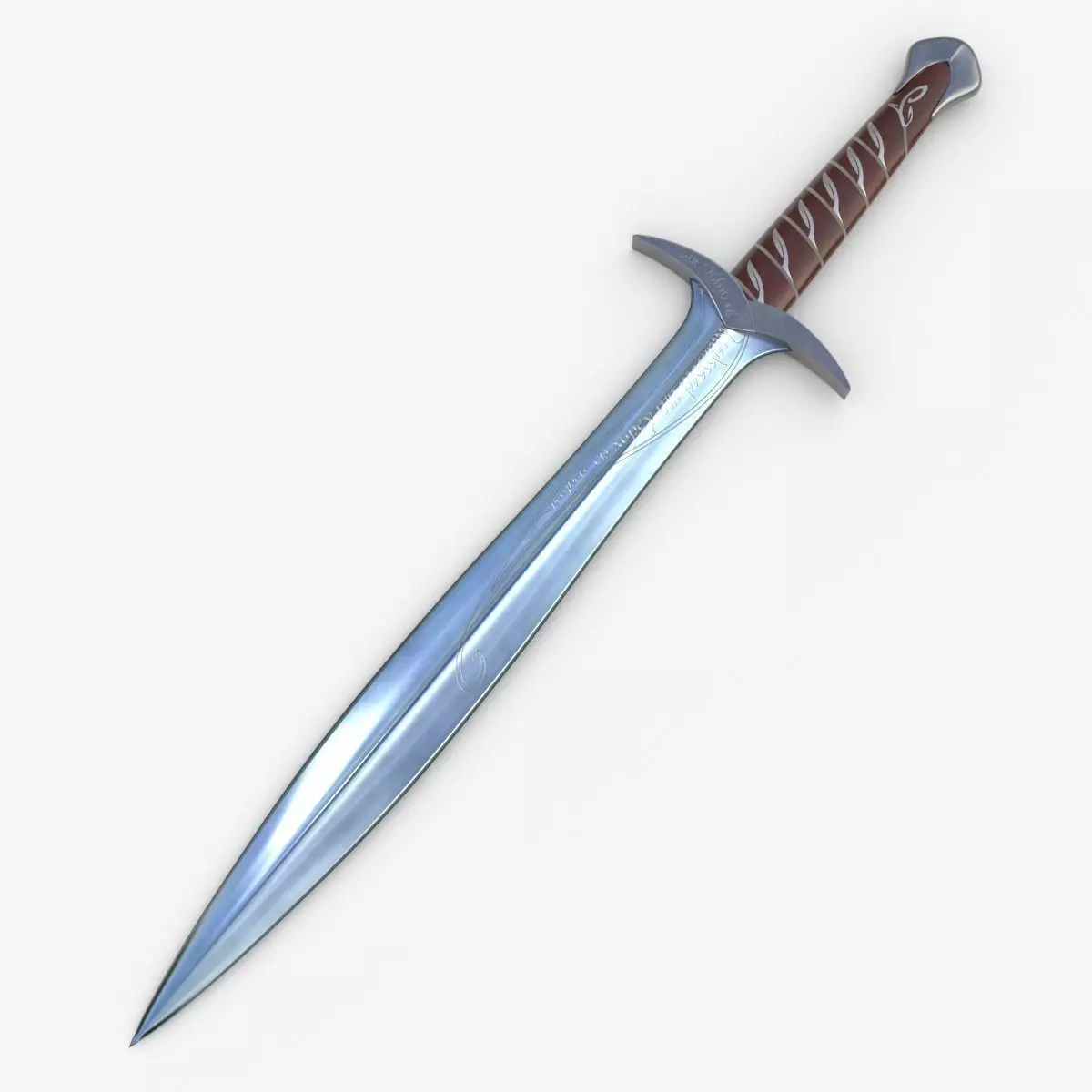 Sting Sword Free low-poly 3D model_0
