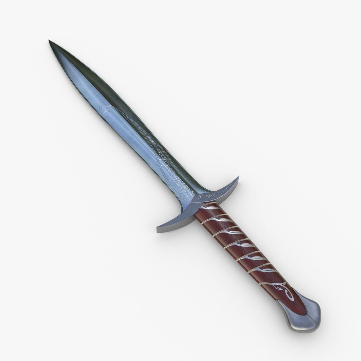 Sting Sword Free low-poly 3D model_4