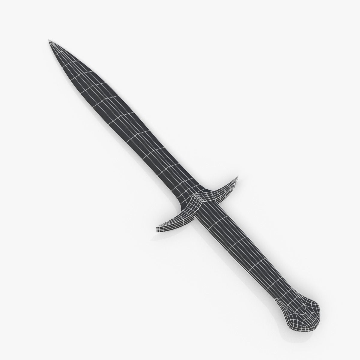 Sting Sword Free low-poly 3D model_5