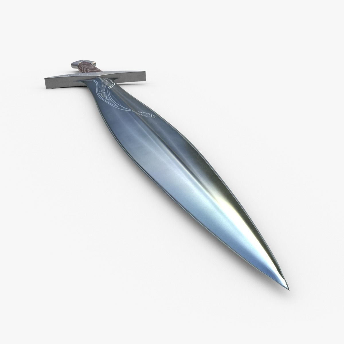 Sting Sword Free low-poly 3D model_3