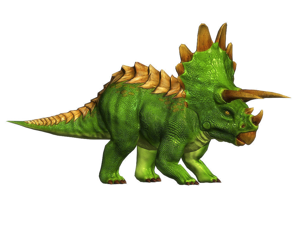 3Dfoin - Triceratops  Low-poly 3D model_10