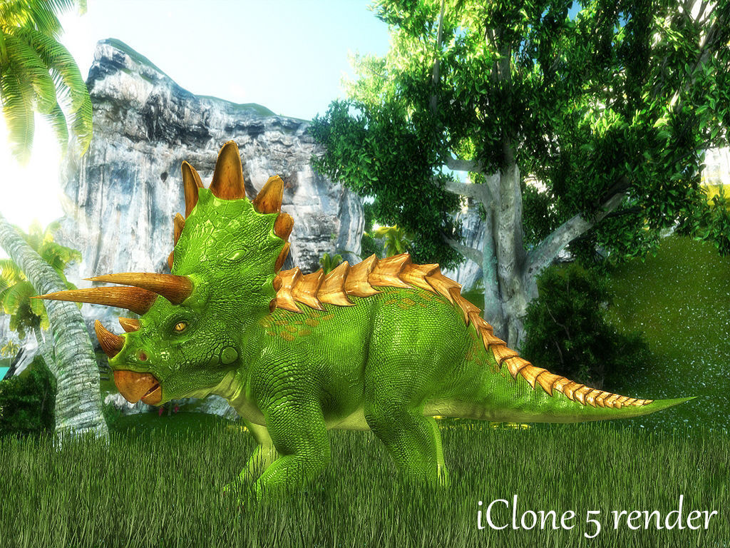 3Dfoin - Triceratops  Low-poly 3D model_12