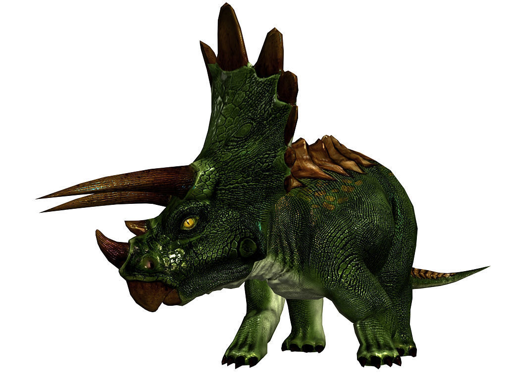 3Dfoin - Triceratops  Low-poly 3D model_2