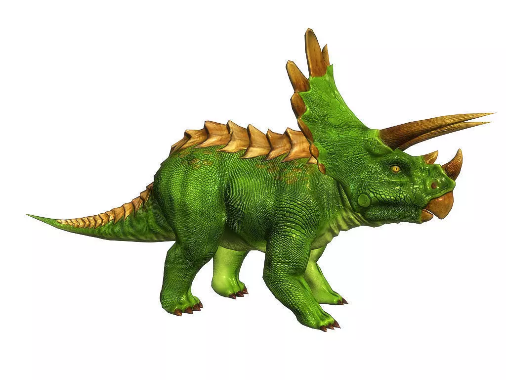 3Dfoin - Triceratops  Low-poly 3D model_0