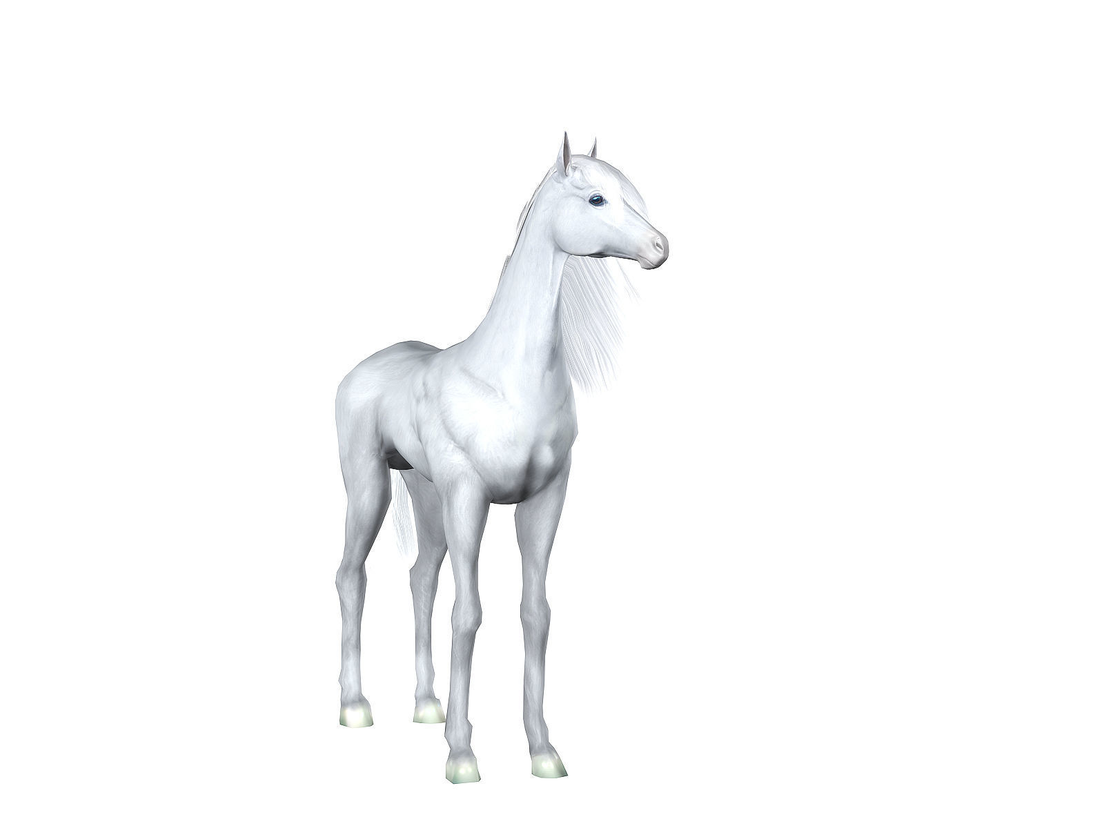 3Dfoin - Unicorn  Low-poly 3D model_3