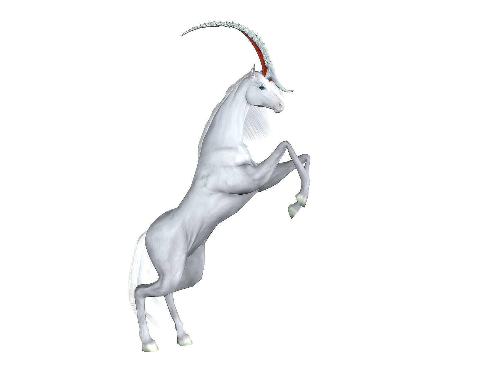 3Dfoin - Unicorn  Low-poly 3D model_4