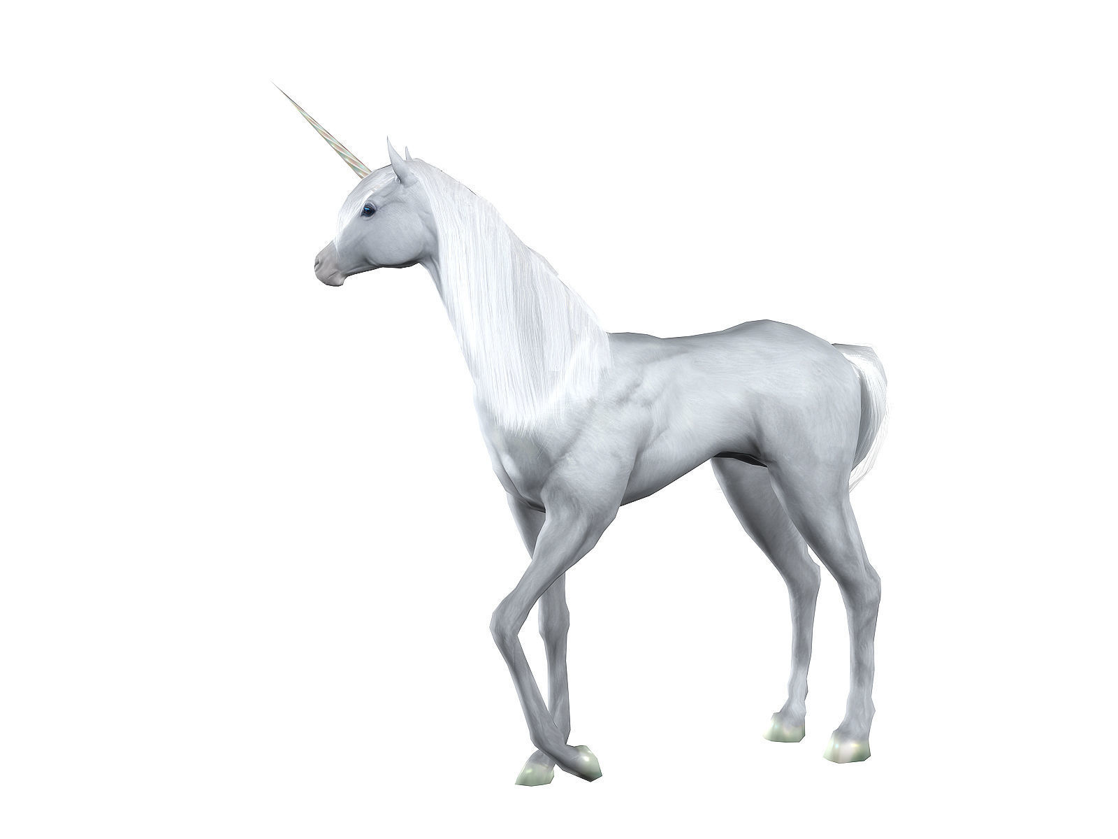 3Dfoin - Unicorn  Low-poly 3D model_8